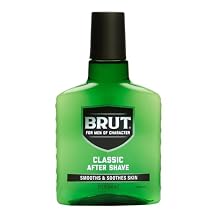 Brut Classic After Shave for Men - Absorbs Quickly to Clean and Tone Skin for a Refreshing Feel - Mens Aftershave with Iconic Masculine Scent - 5 oz
