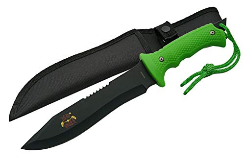 SZCO Supplies Dead Walker Handle Hunting Knife, Green
