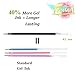 TANMIT Glitter Gel Pens, 33 Colors Neon Glitter Pens Set Gel Art Markers with 40% More Ink for Adult Coloring Books, Drawing, Journaling, Doodling