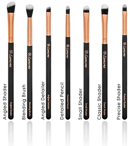 Makeup Eye Brush Set - Eyeshadow Eyeliner Blending Crease Kit - Best Choice 7 Essential Makeup Brushes - Pencil, Shader, Tapered, Definer - Last Longer, Apply Better Makeup & Make You Look Flawless - Thumbnail 2