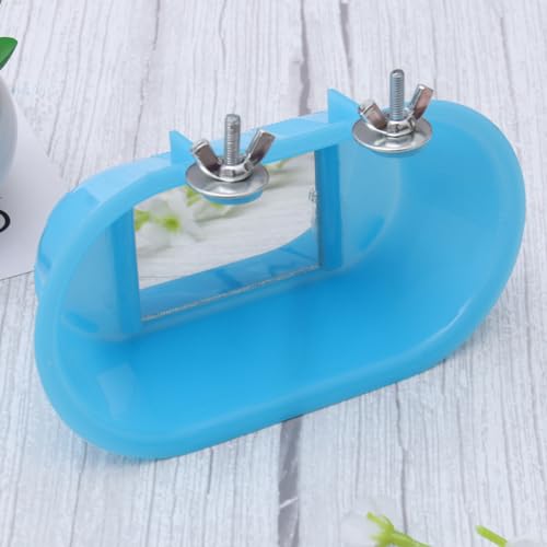 Image of POPETPOP Bird Bathing Tub for Birds Parrot Bathtub with Bottom Mirror Fun Bird Shower Pool for Parakeets and Munia Lightweight and Durable Design