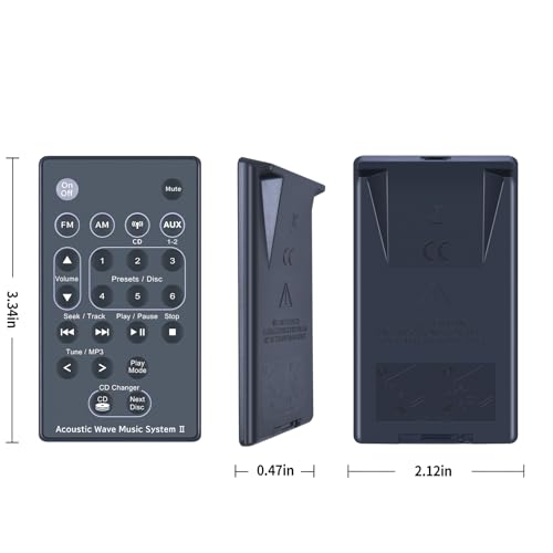 Télécommande de rechange compatible avec Bose Acoustic Wave Music System II