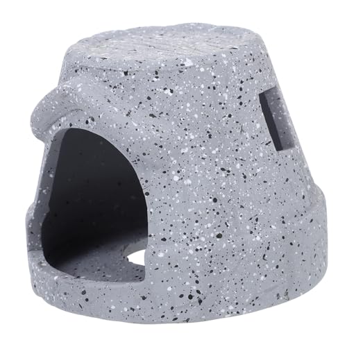 HOMOBABE Caverna Decorativa Per Acquario Ceramica Nascondiglio Per Gamberetti e Pesci Design Unico Resistente All Adatto Serbatoi Di Varie Tw