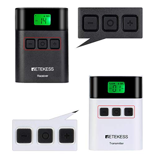 Retekess TT122 Sistema de Guía Turística, Dispositivos de Traducción para Iglesia, 492ft, 36 Canales, Sistema de Transmisión de Audio Inalámbrico para Escuela, Fábrica, Entrenamiento (1 Transmisor 10 Receptores) miniatura 4
