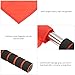 Sports Referee Official Flags Stainless Steel Pole Competition Linesman Hand Flag Soccer Football Signal Starting Ball Sports (Red)