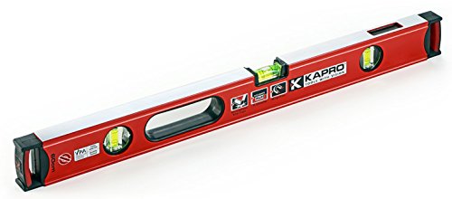 Kapro - 985-41X Apollo Heavy-Duty Professional Box Level - Features Magnified Vials and Dual-View Plumb Site - VPA Tested - 24 Inch