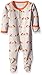 L'ovedbaby Baby Organic Cotton Footed Sleeper, Pumpkin Hedgehogs, 0-3 Months