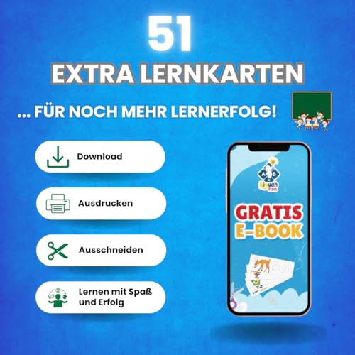 NIYYAH Buchstaben Lernspiel ABC Montessori ab 4 5 6 Jahre Schreiben & Lesen Lernen inkl E-Book Vorschule Schulanfänger 1. Klasse Geschenk Einschulung für Kinder Mädchen Junge (Holz)