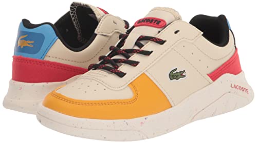 Lacoste Game Advance Sneaker, Wht/Ylw, 6 Us Unisex Big Kid #TOP6