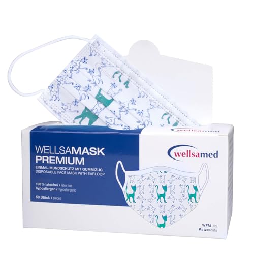 Wellsamed Wellsamask 50 Stück medizinischer Mundschutz Type IIR...