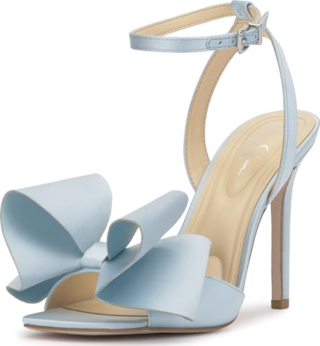 Jessica Simpson Women's Olivine Heeled Sandal, Light Blue, 10