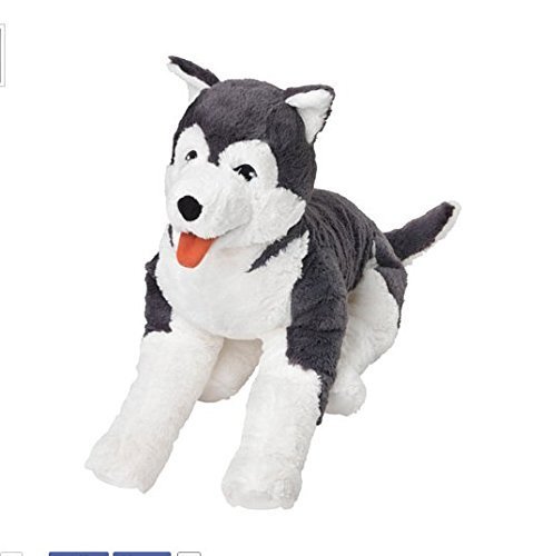 Ikea Livlig Soft Toy Husky Dog Siberian Stuffed Alaskan Malamute Eskimo Large