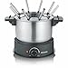 Produktbild SEVERIN FO2473 Elektrisches Fondue für 8 Personen mit abnehmbarem Topf aus Edelstahl, inkl. Spritzschutz und Gabeln