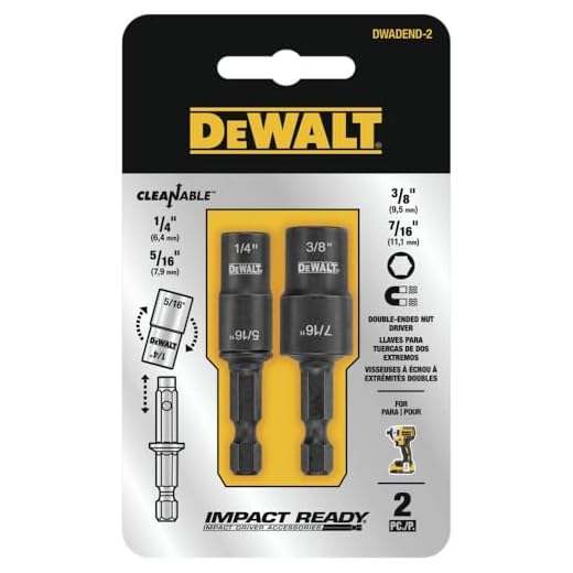 DEWALT Nut Driver Set, Double Ended, 2-Piece (DWADEND-2)