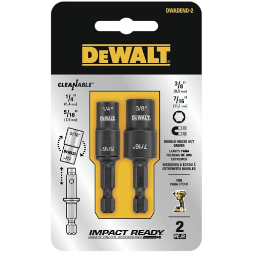 DEWALT Nut Driver Set, Double Ended, 2-Piece (DWADEND-2)