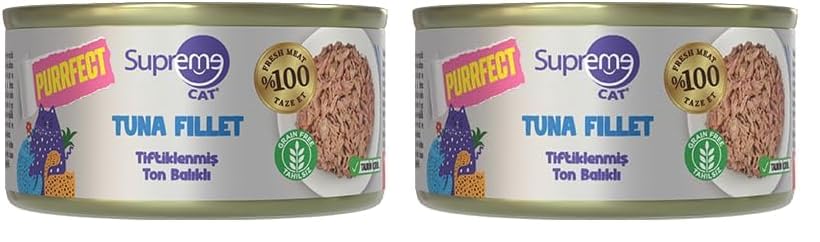 Purrfect Tiftiklenmiş Ton Balıklı Konserve Kedi Maması 70 gr (2 paketi)