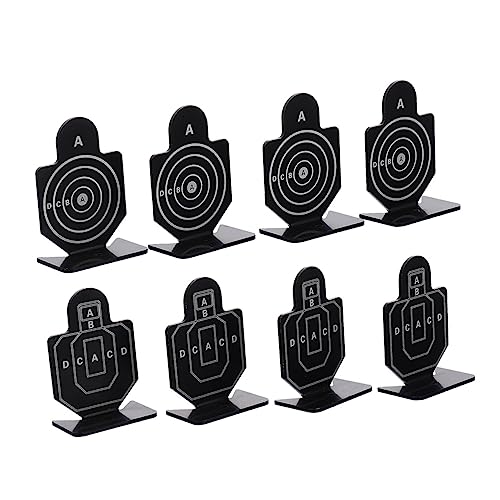 Luxshiny 2 Boxes Aluminum Alloy Indoor Entertainment Targets with Shooting Game Training Stands for Personal and Professional Use