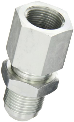 Eaton Aeroquip 2239-12-12S Female Bulkhead Connector, JIC 37 Degree & NPT End Types, Carbon Steel, 3/4 JIC(m) x 3/4 NPT(f) End Size, 3/4