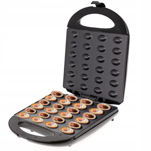 Peanut machine 1600W, cookie maker, non-stick coating, baking 24 halves at the same time, overheat protection, sweet and salty nuts, vertical storage black - Image 8