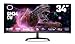 Cooler Master GM34-CW2 34? Curved 144Hz VA QD Tech Ultra-WQHD 3440 x 1440 PC Monitor, 1ms (MPRT) OC 165Hz, Curve 1500R, FreeSync2, DP*2, HDMI*2, DP 1.4 Cable *1, VESA Mount