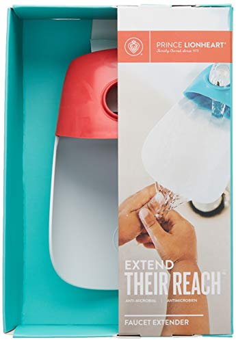 Image of Prince Lionheart Fun and Safe Hand-Washing Solution | Faucet Extender for Babies and Toddlers |Fits Standard and Gooseneck Faucets | Flashbulb Fuchsia