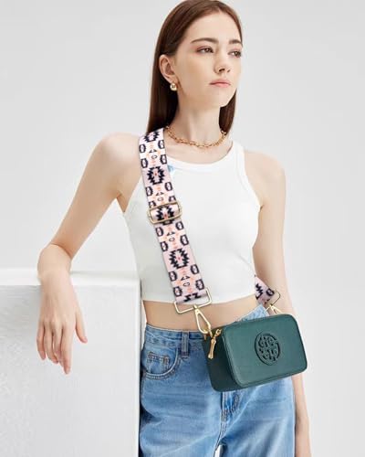 Image of Embroidered Purse Straps Replacement Crossbody Wide Adjustable Bag Straps