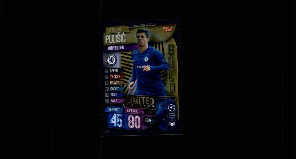 2019-20 Topps UEFA Champions League Match Attax Golden Squad Limited Edition #LE 9 Christian Pulisic CHELSEA FC Official Futbol Soccer Trading Card Game Playing Card