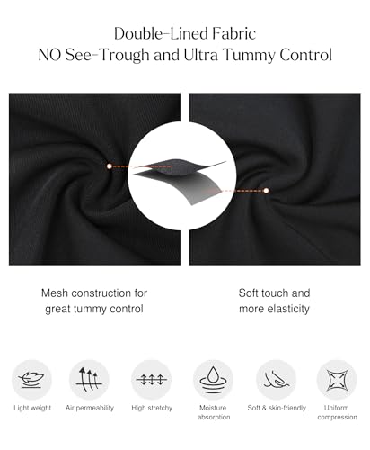 Popilush Shapewear Bodysuits for Women - Tummy Control Body Suits for Womens Deep V Corset Tops Thong Concert Outfits4