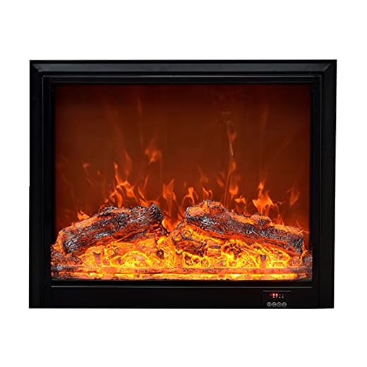 elektrisk spis Dekoration öppen spis simulering flamma hem inbäddad elektrisk öppen spis villa hotell TV väggdekoration med simulera dynamiska flammor, svart kant (ingen värme funktion)