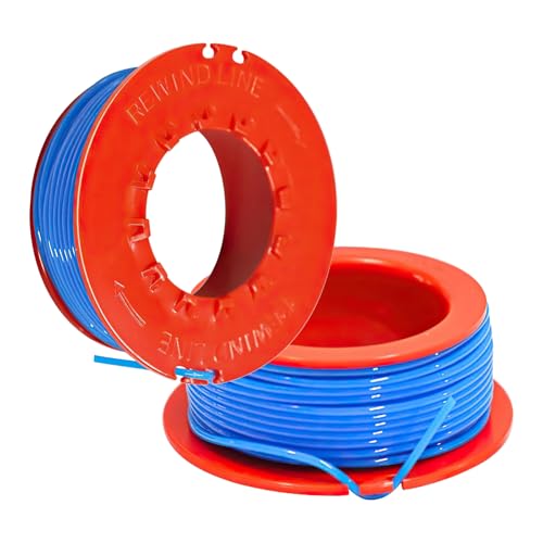 QKEINV 2Pcs Strimmer Spool Replacement Strimmer Wire for Flymo Mini Trim Strimmers Line & Spool Compatible for McCulloch MT21 Spare Part FLY031 5131106090 599431890 Trimmer Line Replacement