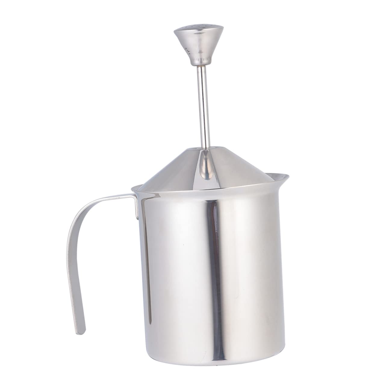 Cabilock 800Cc Espumador De Leche Manual Inoxidable Doble Capa Para Leche Casa o Cafeterías
