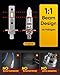 TAMUMIT Latest Upgraded H1 Bulb, 6500K White 20000LM Super Bright, 1:1 Size, CSP Chips Fog Lights, No Adapter Required Easy Install, Non-polarity, High and Low Beam,Pack of 2