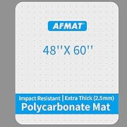Heavy Duty Office Chair Mat, Polycarbonate Office Floor Mats, Upgraded Uncrackable Office Chair Mat for Carpet, 48" x 60", Office Carpet Protector Mat, Carpet Chair Floor Mat, Rectangular, Clear