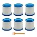Lemige 6 Packs VPF20 Replacement Filters for Black and Decker Smartech Pet Lithium 2-in-1 Cordless Stick Vacuum