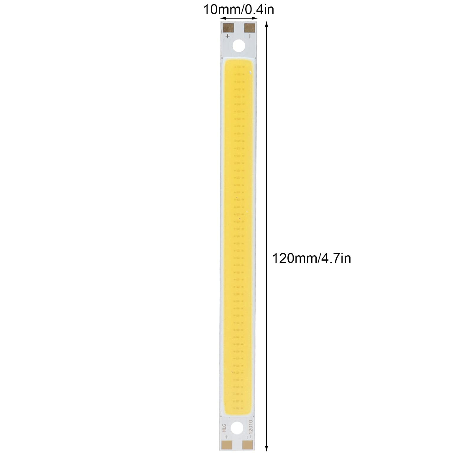 TOPINCN LED Light Chip Panel Aluminum COB LED Panel Light 3000?6500K / 12?14V 10W Integrate COB Light Source 1000lm 120 x 10mm (Warm White Light 2700?3200k)