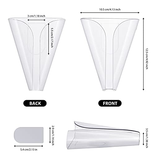 2 Pieces Plastic Soap Holder Drainage Shower Soap Holder Shower Wall Mounted Soap Saver Soap Tray Self Draining Soap Dish For Shower Wall Home Bathroom Kitchen Bathtub Accessories (Clear) #TOP1