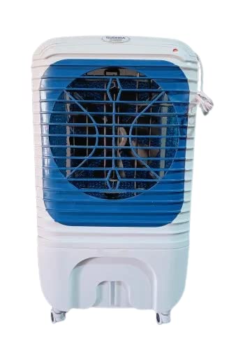 SUDHRA air COOLER 60 L Personal Air Cooler with Anti Bacterial Honeycomb Pads, Powerful Air Throw and 3-Speed Control with Low Power Consumption (Blue)