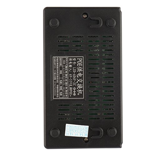 Aexit Switch Ethernet PoE inteligente 8 puertos 10/100Mbps con 7 puertos de adaptadores Powerline PoE 12V-55V miniatura 3