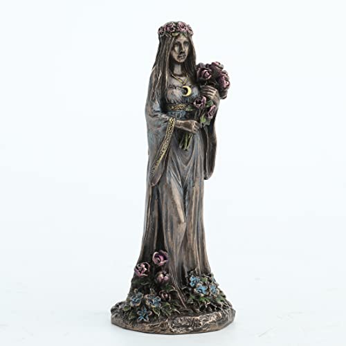 Escultura Triple Diosa Doncella Resina Bronce 4.13 Pulg miniatura 3