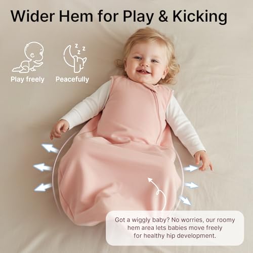 Image of Rayon Made from Bamboo Sleep Sack 24-36 Months 1.0 TOG | Toddler Sleep Sack 2T-3T, Supersoft Breathable Sleeping Bag with 2-Way Zipper, Baby Wearable Blanket, All-Year-Round Comfort