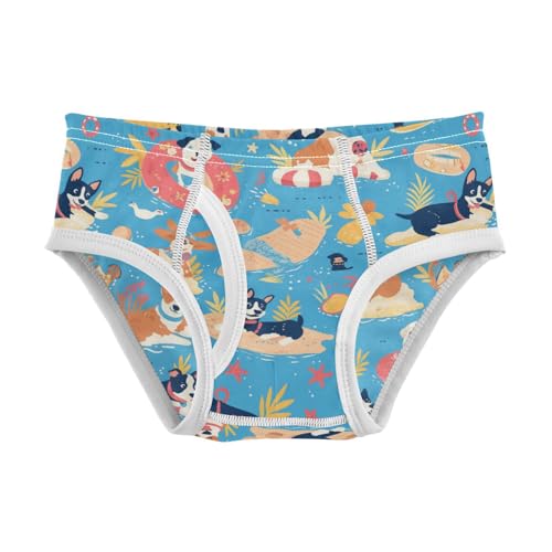 Wusikd Funny Dogs Boys' Underwear Cotton Animals Boys Briefs Soft Toddler Underwear 2T