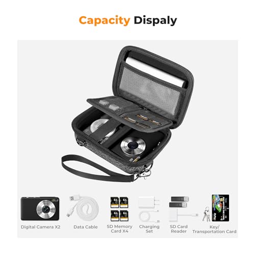 Image of K&F CONCEPT Camera Case, Compact Waterproof Digital Camera Bag,Grey