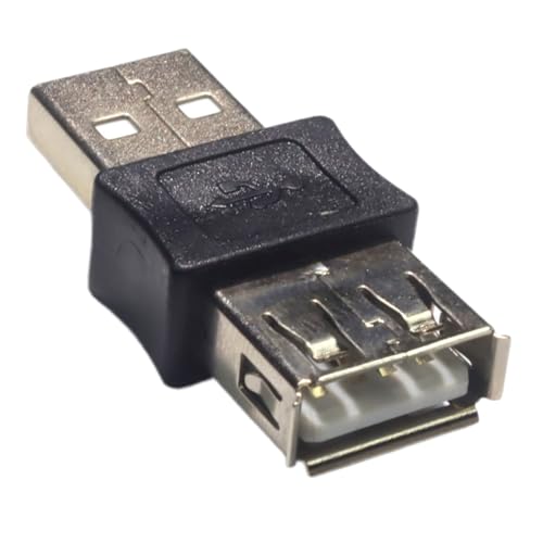 USB コネクタおよびアダプタ - USB2.0 Aメス Aオス カプラ - 充電器ケーブル ストレートコネクター オス メス - 車載・旅行・家庭・デスクトップPC・電話・タブレット対応