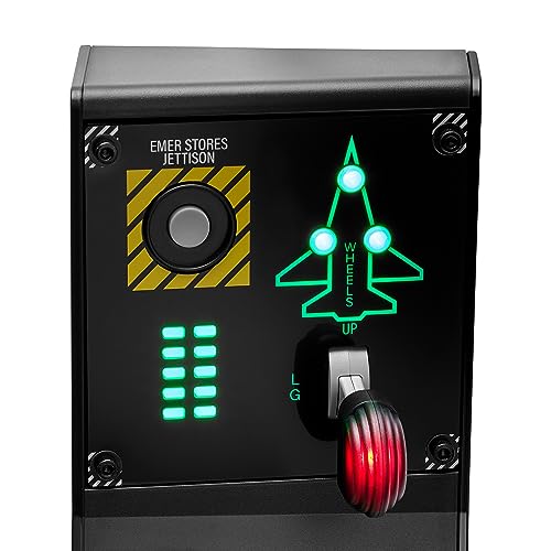 Image of Thrustmaster Viper Backlit Metal Flight Sim Control Panel Add-On - PC | U.S. Air Force licensed, 43 programable buttons incl 11 virtual, trim wheel, landing gear lever, MODE & PGRM selectors