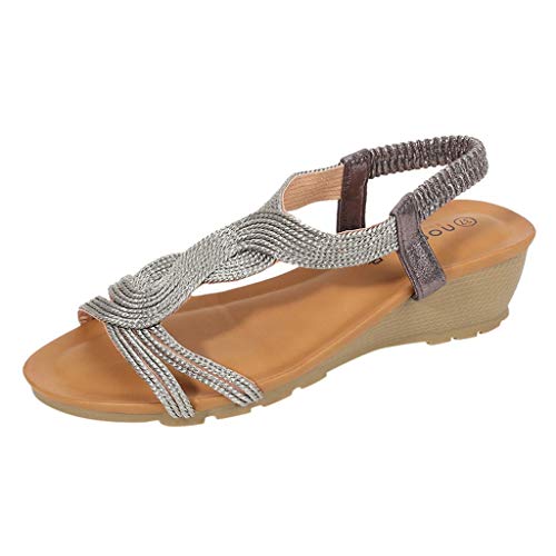 PAOLIAN Sandalias Mujer Verano 2020 Fiesta Plataforma Cuña Zapatos Mujer Tacon Bajo...