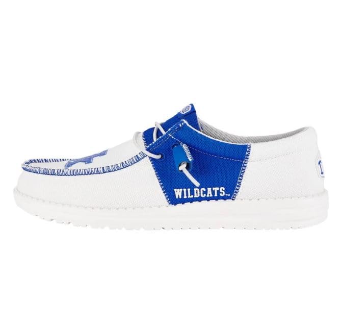 Kentucky Wildcats Men's Wally Tri - White/Blue by HEYDUDE shoes