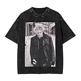 Layne Washed Vintage Cotton T Shirt Staley Oversized Summer Unisex Cotton Tee Crew Neck Short Sleeves Shirts for Mens Womens Small