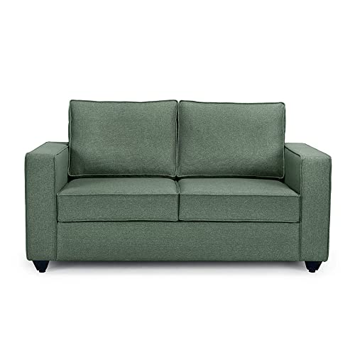 Image of Wakefit Sofa Set | 3 Year Warranty | Sofa 2 Seater, 2 Seater Sofa for Living Room, Wooden Sofa Set, Couch Sofa for Living Room, Sofa for Living Room - Napper(Omega : Green)