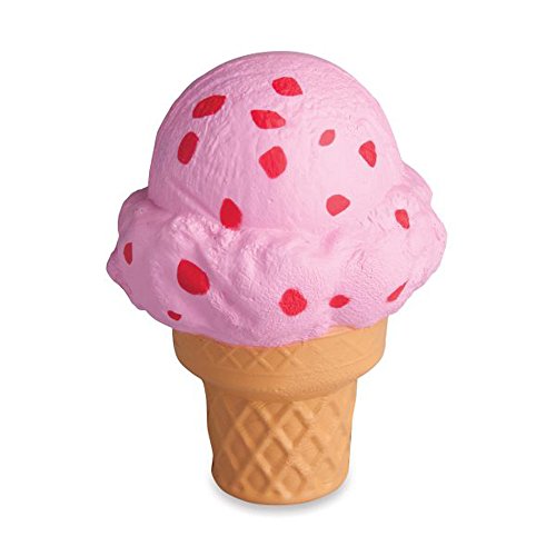 Soft’n Slo Squishies Sweet Treats Series 3 Jumbo - Pink Cherry Ice Cream Cone