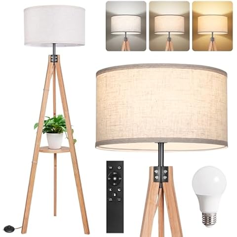 Lampadaire Trépied Bois OUTON Cover